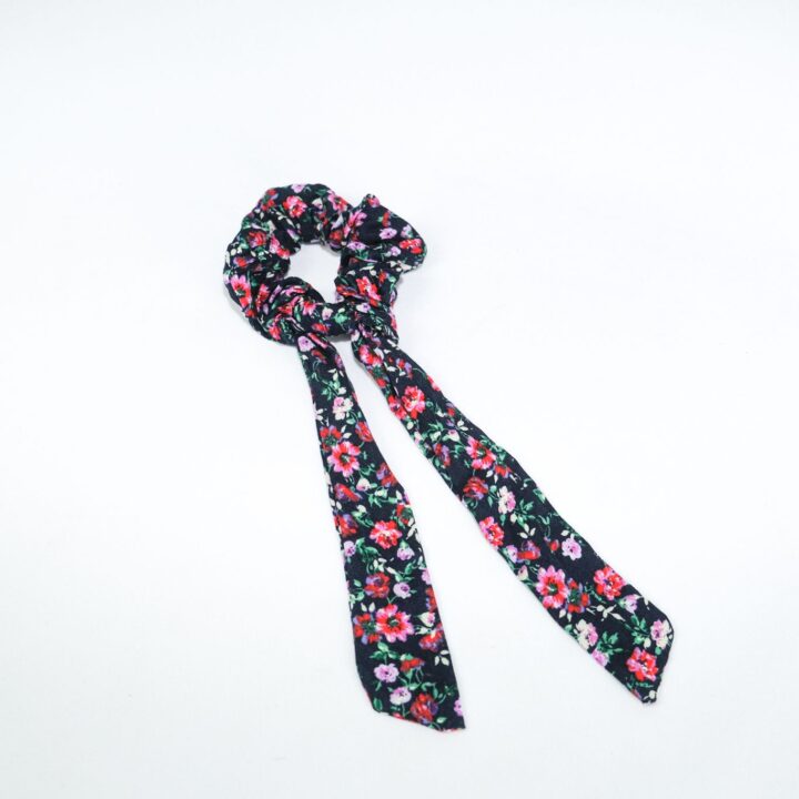 Judith Floral Long Tail Scrunchie
