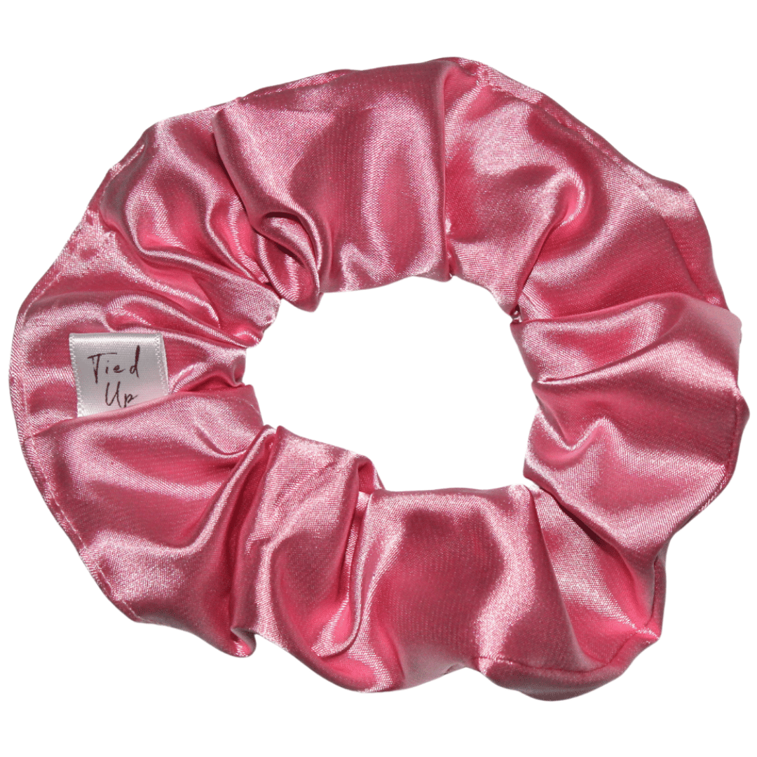Barbie Pink Satin Scrunchie