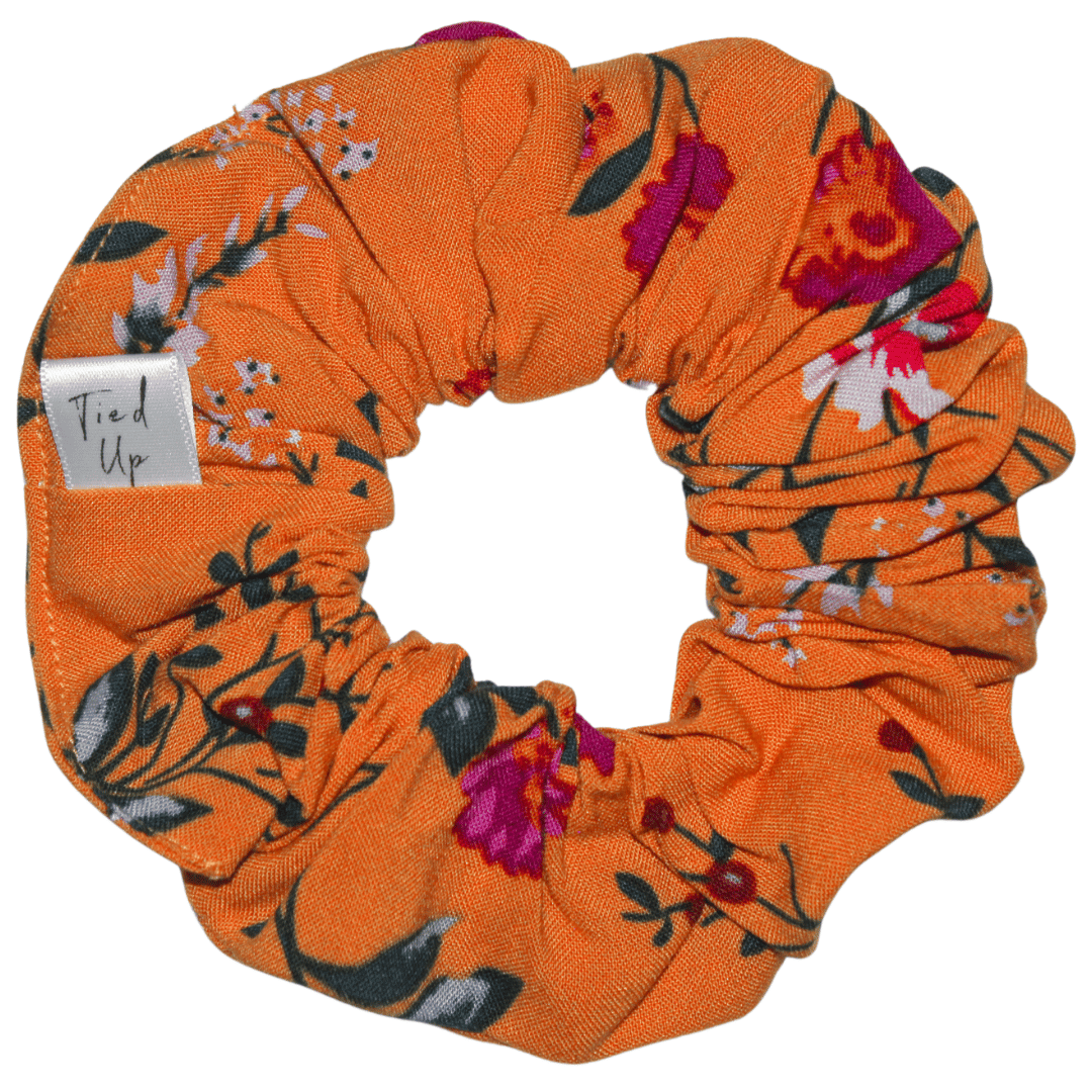 Meralda Mustard Floral Scrunchie