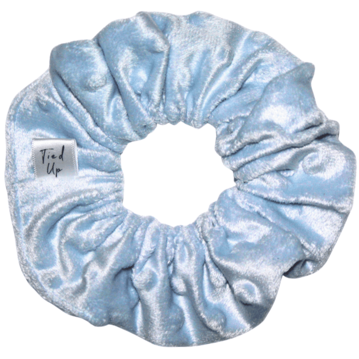 Bubbly Blue Scrunchie